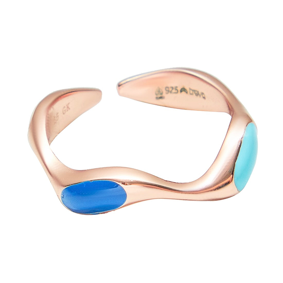 Multicoloured Enamel Sway Ring