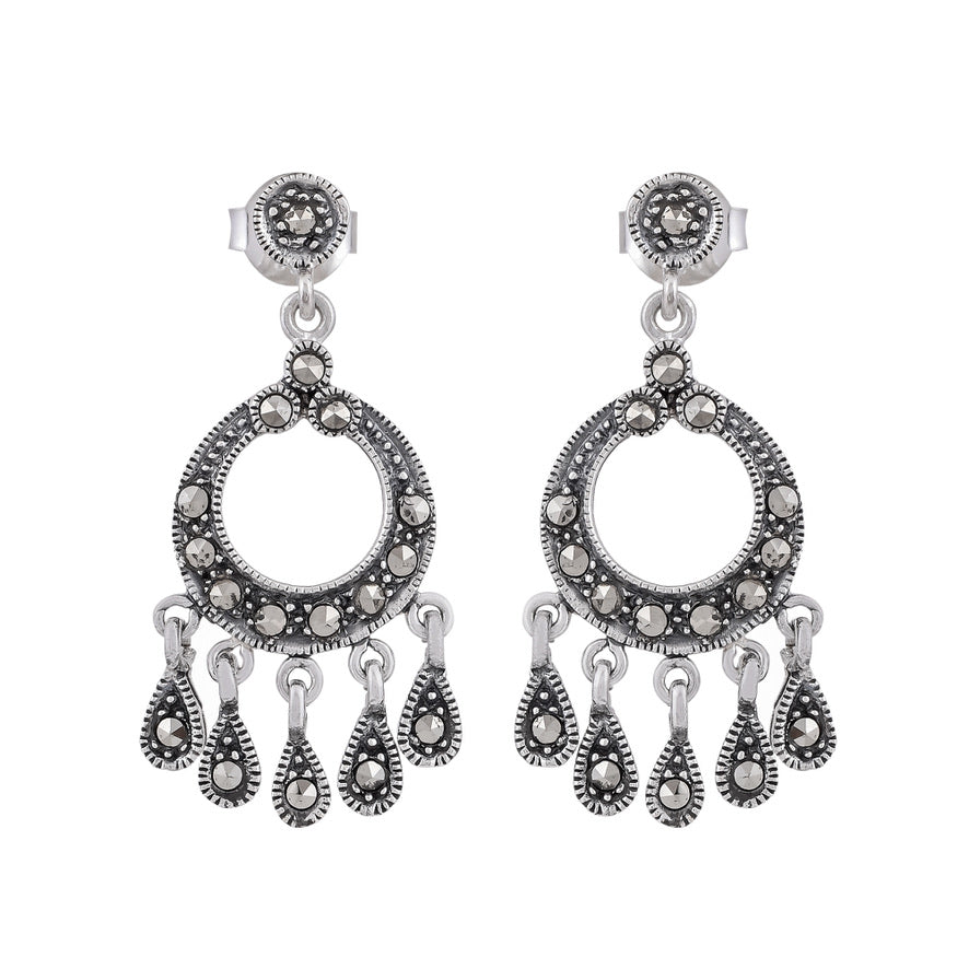 Silver Afghani Earrings