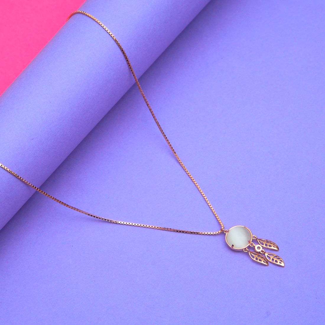 Rose Gold Dreamcatcher Necklace