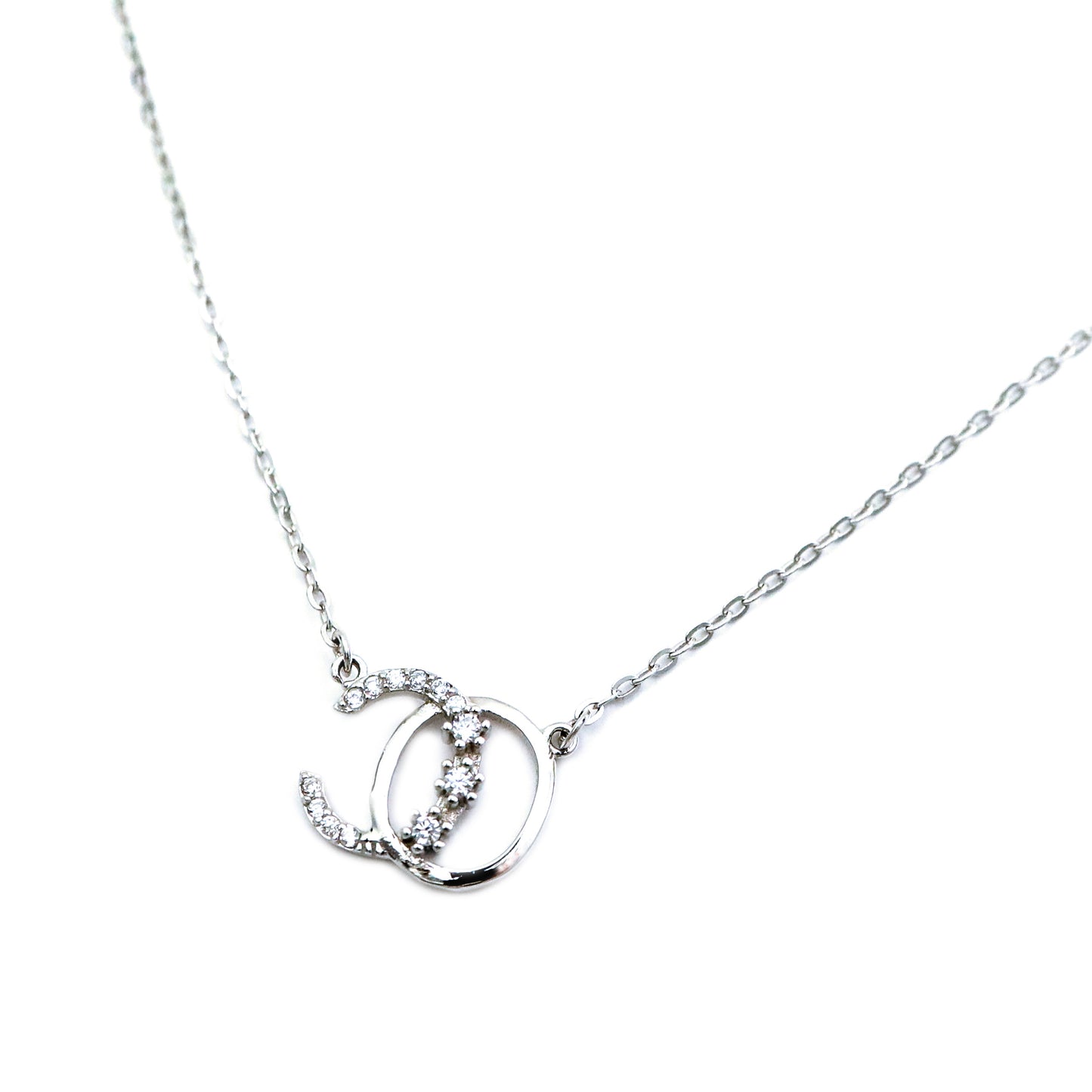Silver Love Circle Necklace