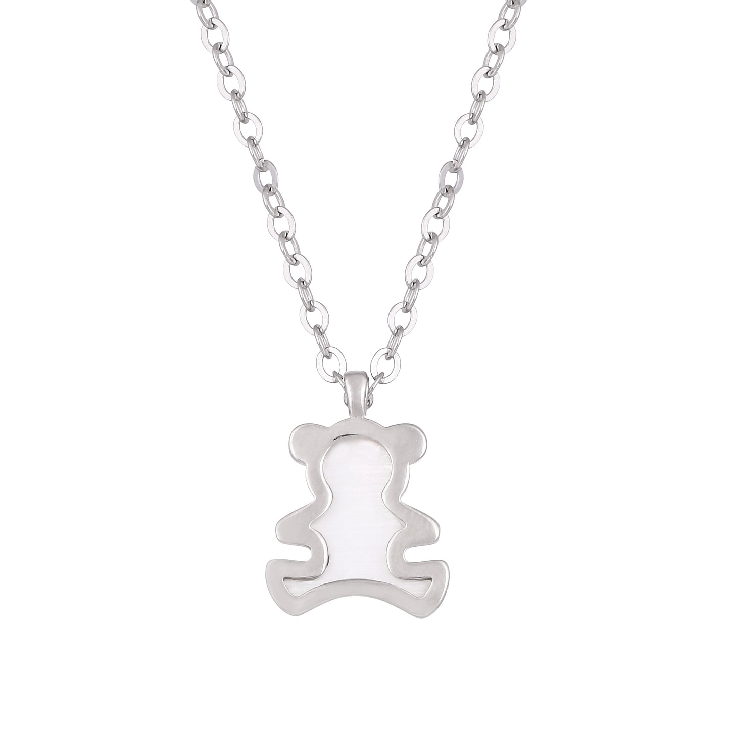 Silver Adorable Panda Necklace