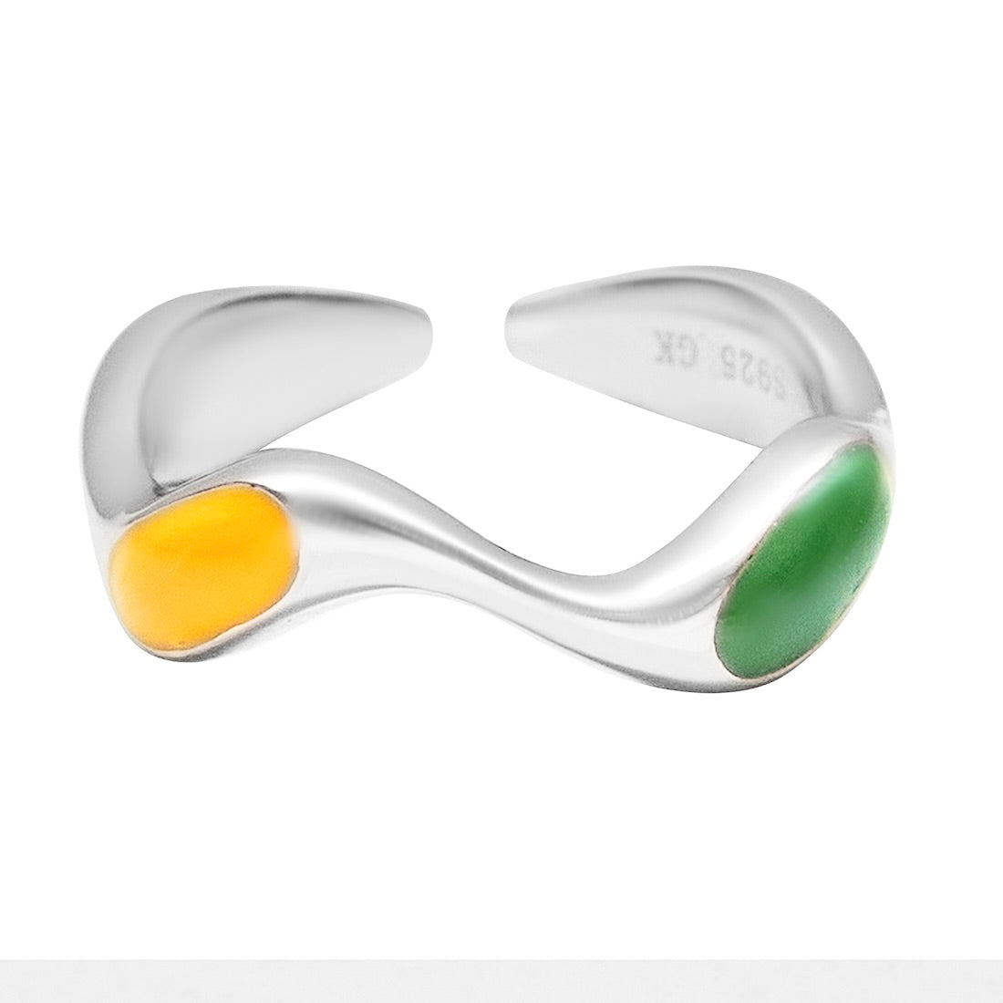 Multicoloured Enamel Sway Ring