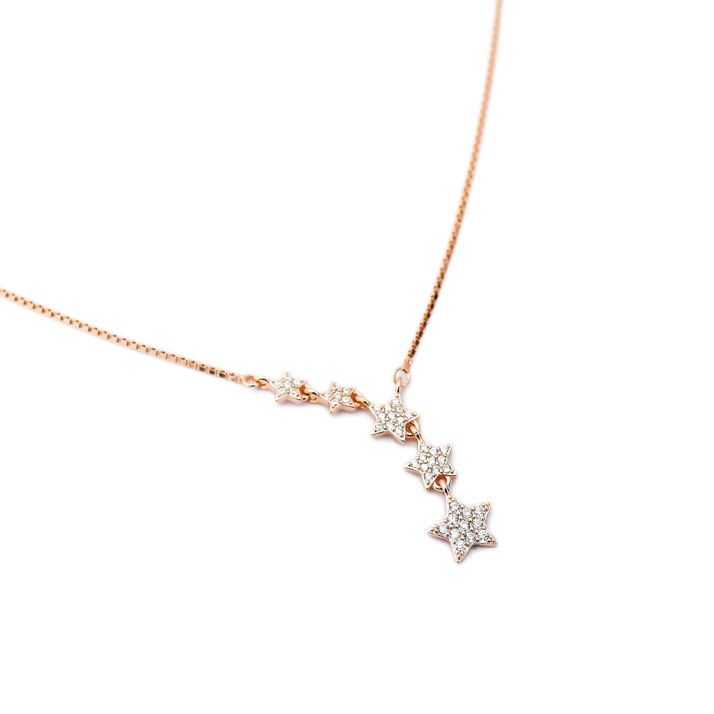 Rose Gold Five-Pointed Star Necklace