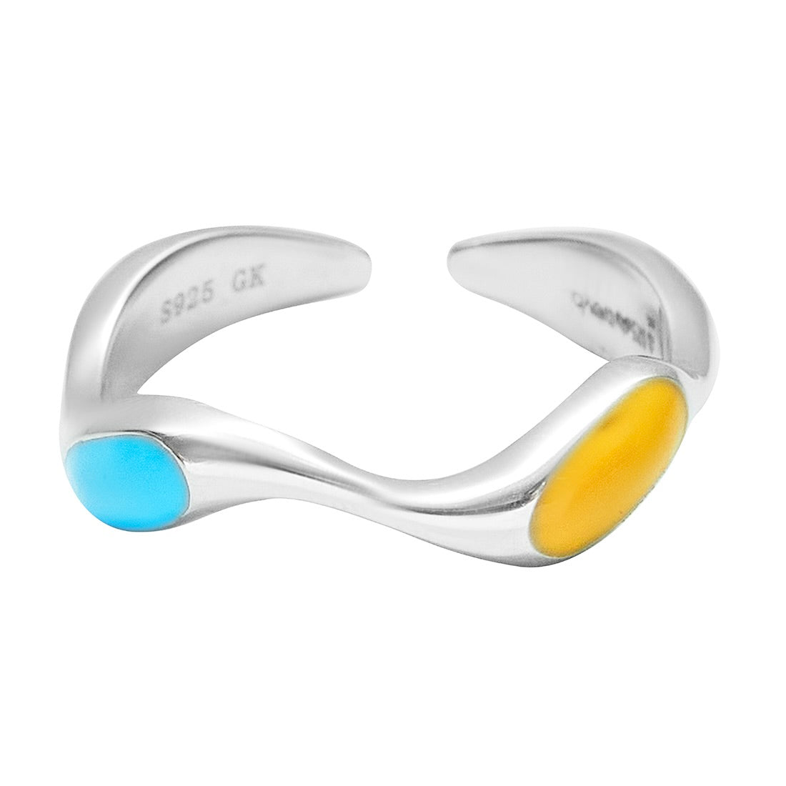 Multicoloured Enamel Sway Ring