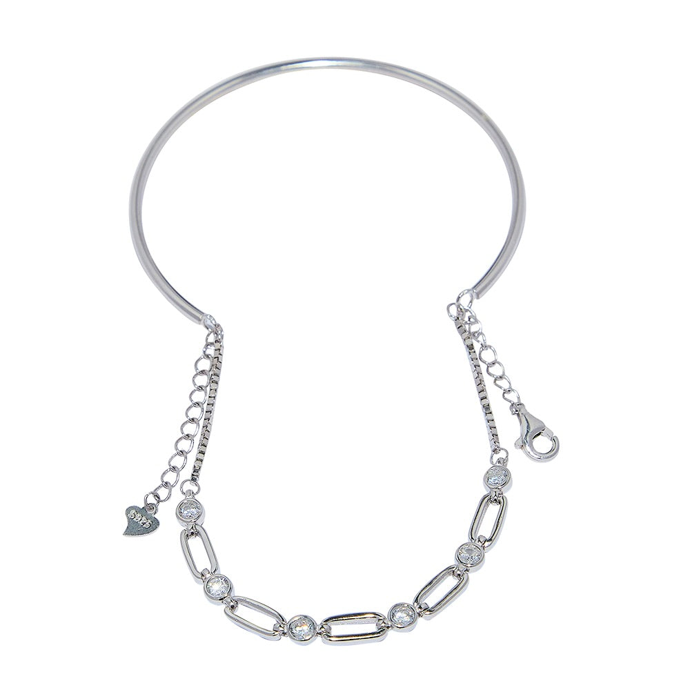 Silver Satellite Chain Bracelet