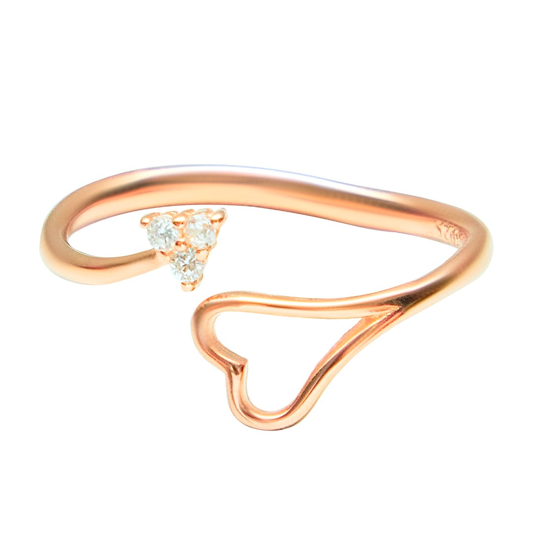 Rose Gold Sweetheart Serenity Ring
